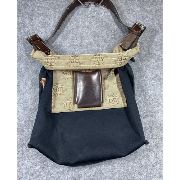 Dooney & Bourke Shoulder Bag Womens Medium Tan Donegal Crest Jacquard Vintage - Picture 11 of 16